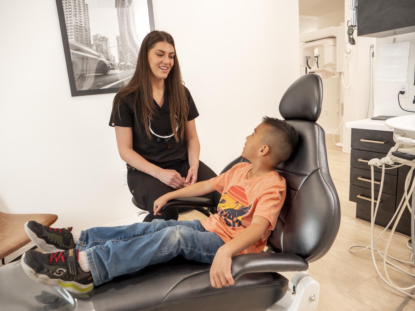 Hygienist With Patient